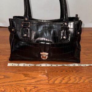 Liz Claiborne Crocodile-Embossed Handbag